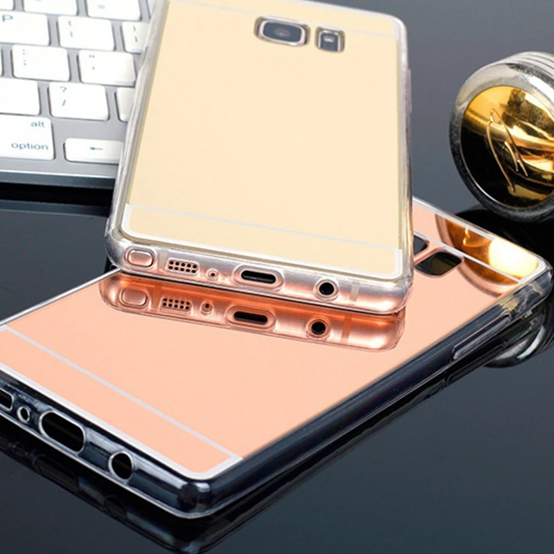 Чехол с зеркальным покрытием для Samsung Galaxy A20 A30 A50 A7 A6 A8 Plus J2 J4 J6 J8 A9 2018 мягкий