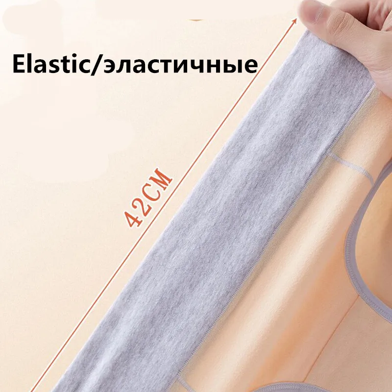 3PCS/Set Women Cotton Elastic Panties Mid-Rise Shorts Breathable Soft Underware F Spring Loose Size Spandex String Lingerie