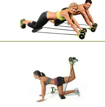 

Muscle Exercise Equipment Home Fitness Equipment Double Wheel Abdominal Power Wheel Ab Roller Gym Roller Trainer Training