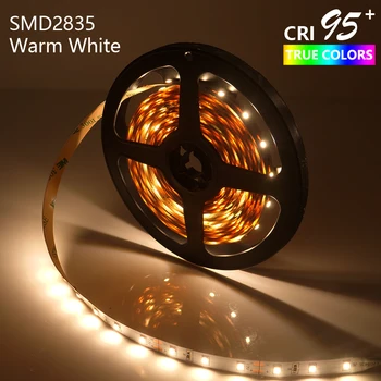 

Hi-Q 5M 300LEDs DC12V 14.4W Dimmable 8mm LED Strip Light High Extended CRI95 Warm White 3000-3500K SMD2835 PCB Non-Waterproof
