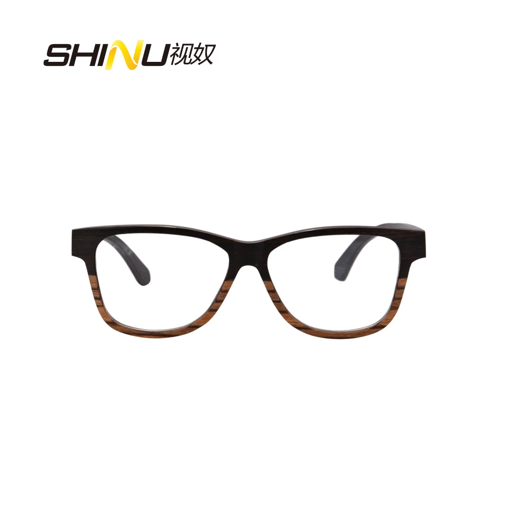 Роскошная деревянная оправа для очков мужчин прямоугольные очки коррекции