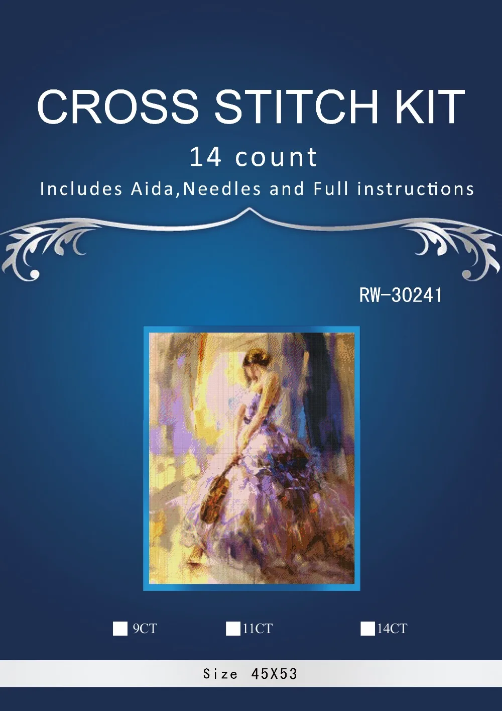 

Top Quality Lovely Counted Cross Stitch Kit Simialr DIM DMC ANCHOR cross stitch set embroidery kit Pretty Dancer