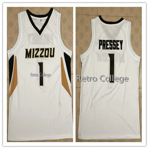 

#1 Phil Pressey Missouri Tigers Mens Basketball Jersey Embroidery Stitched Custom Any name and number