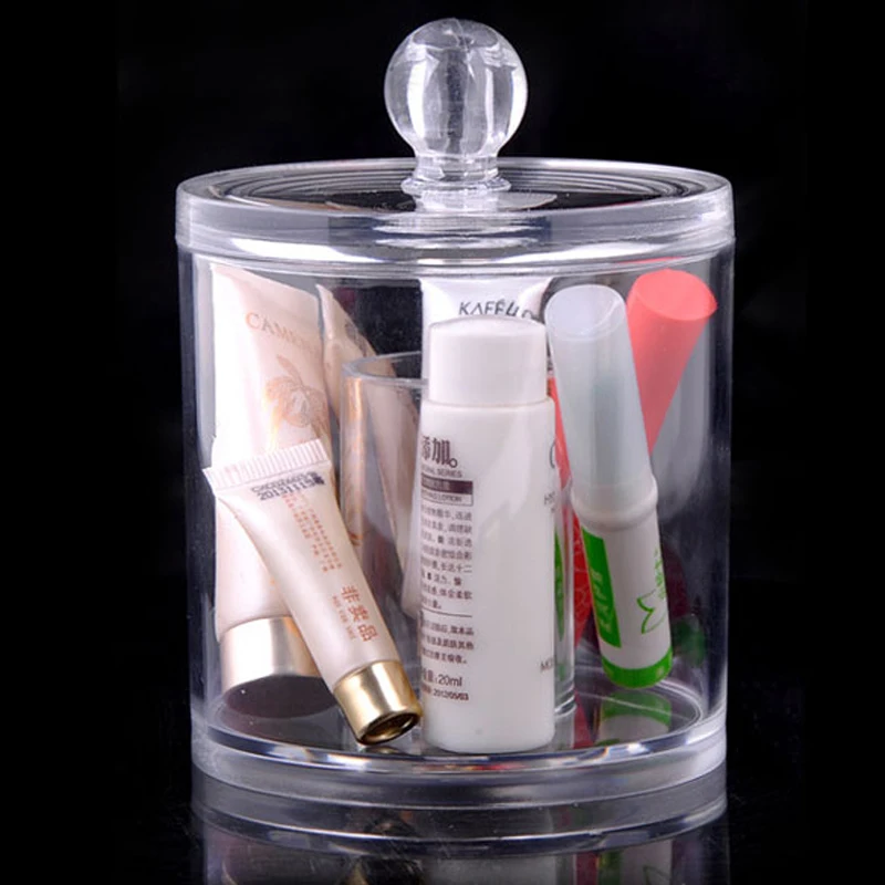 

Acrylic Make up Organizer Box Cabinet Cases Storage Box Cotton Pad Cosmetic Organizer Makeup Perfume Storage Case Jewelry Box