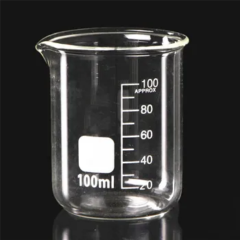 

Handmade Lipstick Container Liquid Measure Tool Homemade Lip Balm Tool 100ml Scale Glass Beaker Transparent Beaker