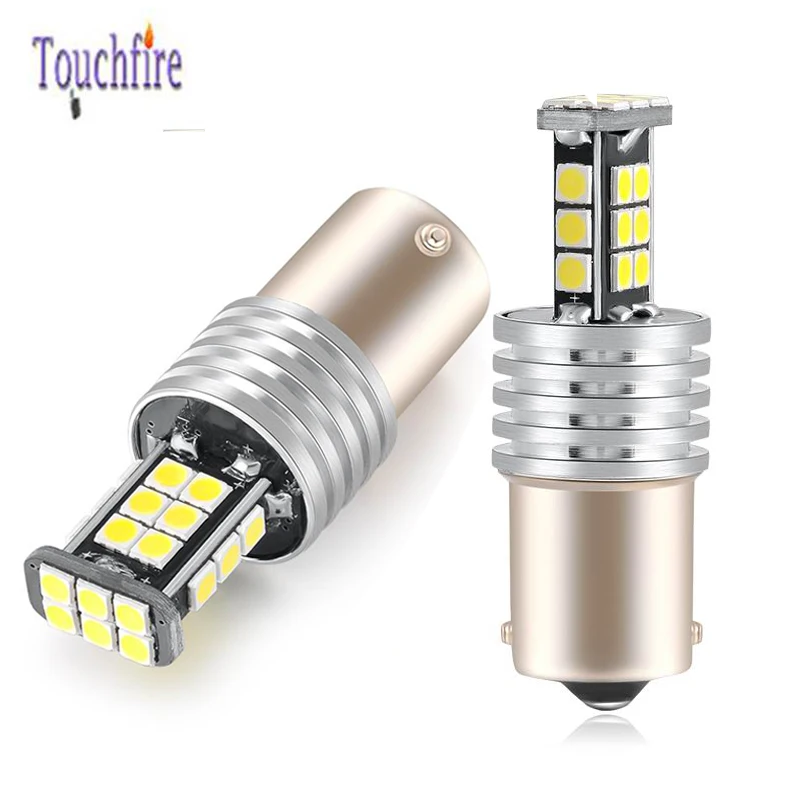 Автомобильная лампа T15 W16W 7440 7443 P21W Canbus 2 шт. 3030SMD 24LED стоп сигнал заднего хода белый