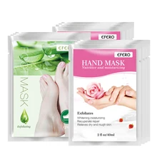 Efero отшелушивающая маска для ног носки для педикюра детские спа-перчатки для ног обновление гладкой мертвой кожи маска для рук набор по уходу за кожей 12 шт = 6 упаковок