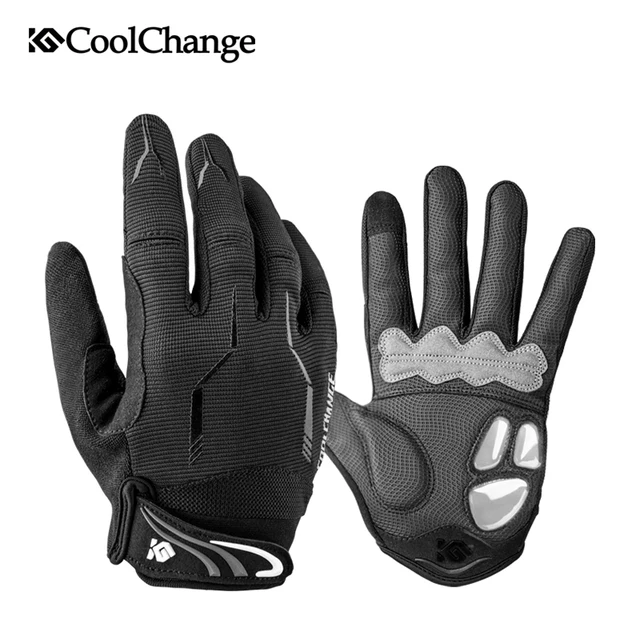 US $11.59 CoolChange 10 Colors Winter Women Men's Cycling Gloves Full Finger with GEL Pad Shockproof MTB Moun