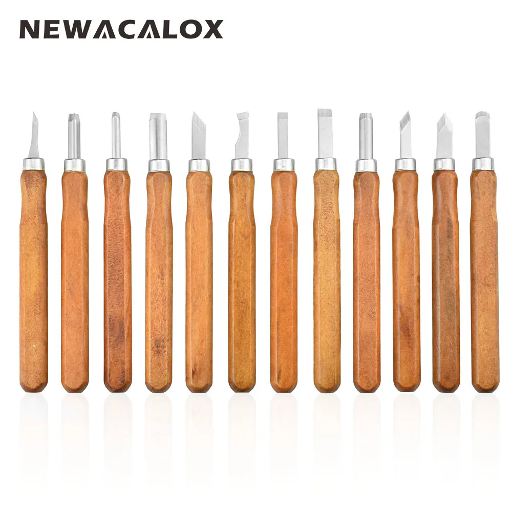 

NEWACALOX DIY Chisel Scorper Sculpture 11PCS Carving Tools Multi function Wood Hobby Knife CRAFTS ARTS Hand Graver Cutter