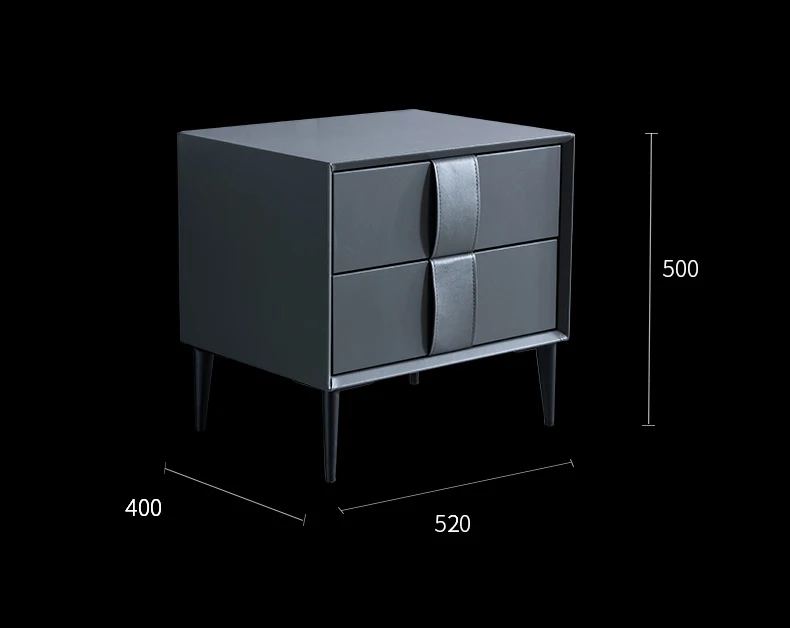 Луи Мода тумбочки простой нордический простой темно серый два ведра спальня современный хранения