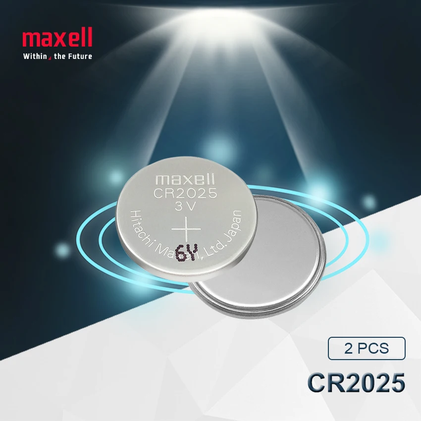 

2pc maxell Original cr2025 Button Cell Batteries cr 2025 3V Lithium Coin Battery For Watch Calculator Weight Scale