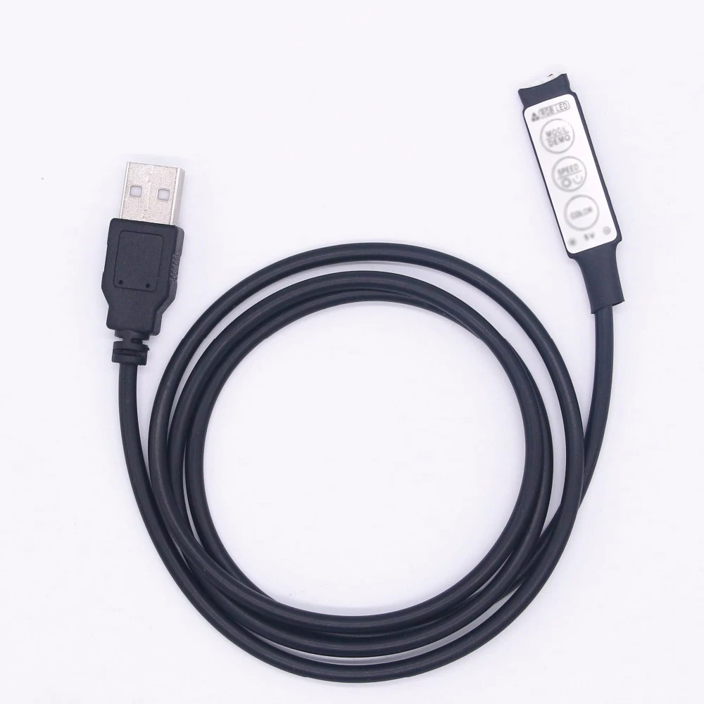

USB connector cable line 5V 0.5M USB cable with Three-button controller line for RGB LED strip Connectors 8.16