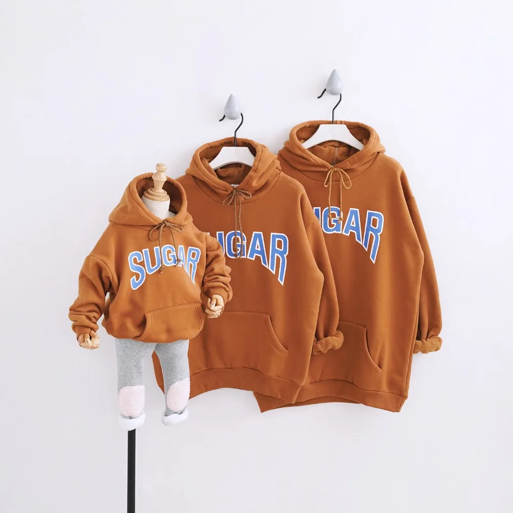  HT2053 Spring Autumn Sweatshirts Winter Clothes Mother Baby Father Costume Family Matching Outfits 