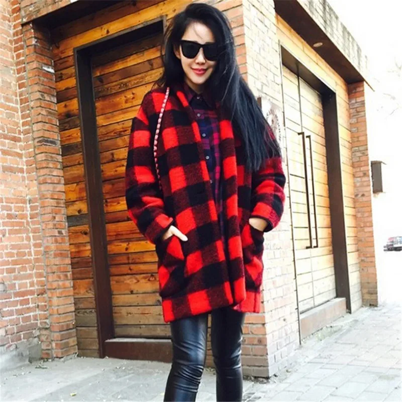 Vintage Autumn Winter Jacket 2018 Women Suit Jacket Long