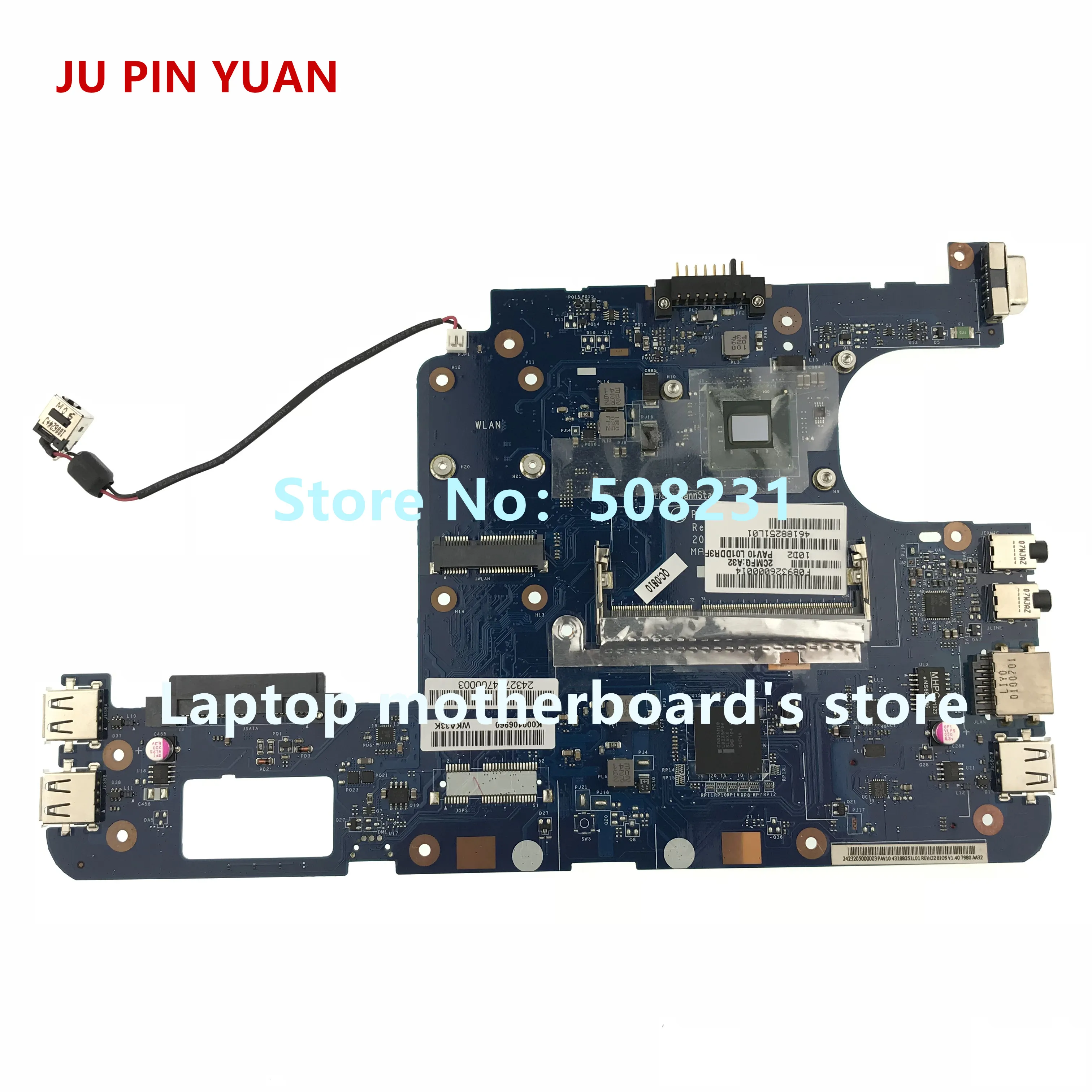 JU PIN юаней дороже; K000106960 PAV10 LA-5123P для Toshiba Mini NB200 NB250 NB255 серийная материнская плата для ноутбука полностью протестирована