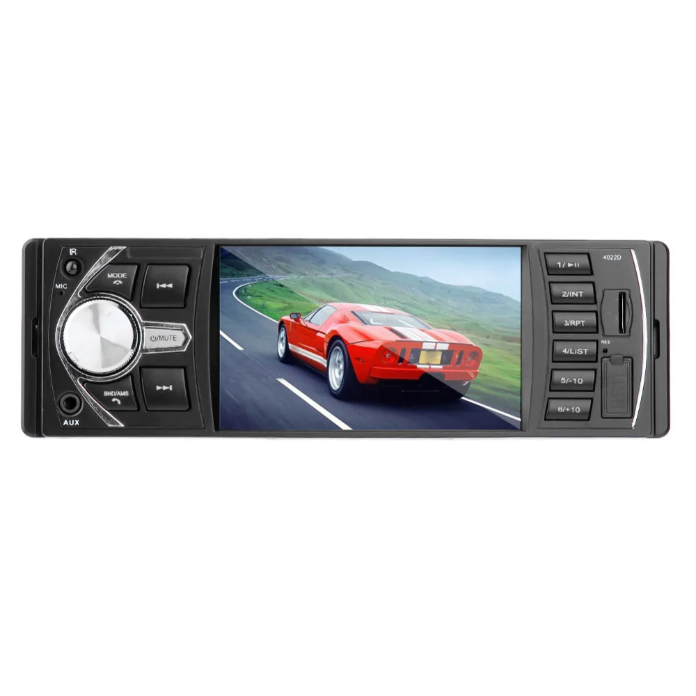 

VODOOL 4.1in ISO Universal Plug Bluetooth Car Stereo MP5 Player Head Unit FM Radio USB/AUX with high definition Camera