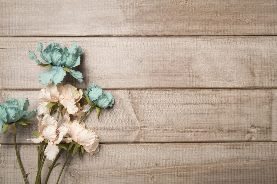 

Laeacco Wood Backdrops Planks Board Flower Texture Pet Doll Portrait Photographic Backgrounds Photocall For Photo Studio