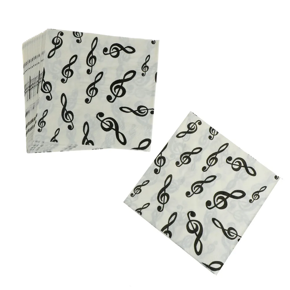 Buy 20PCS Musical Note Paper Napkins Tissue For Wedding Party Supplies