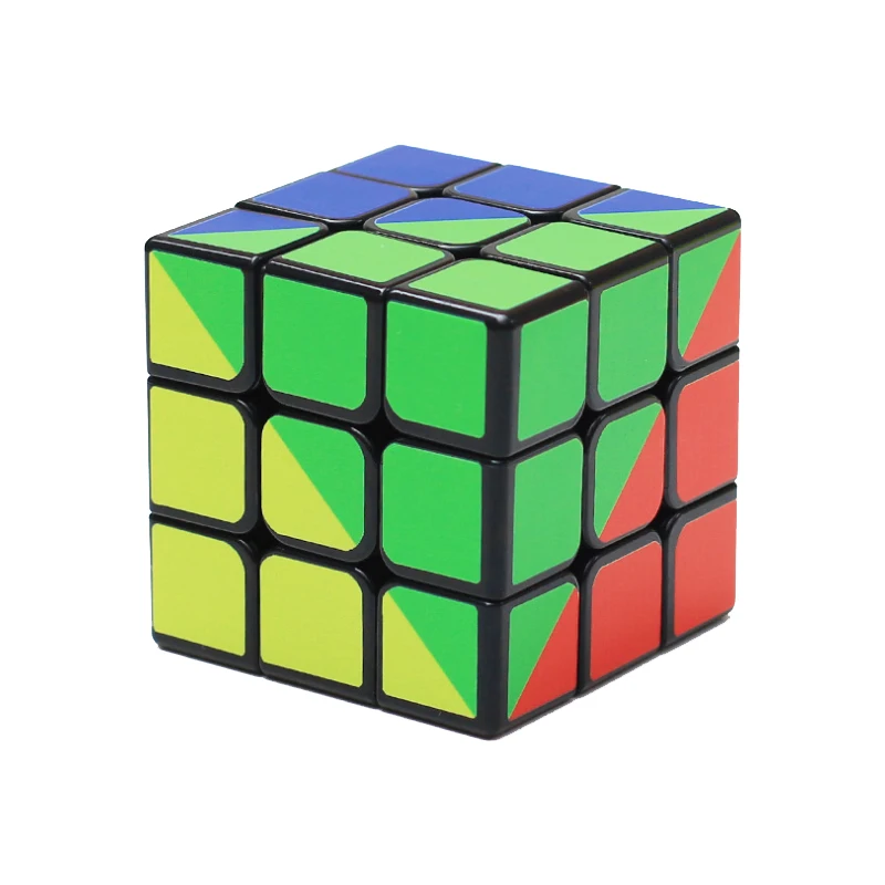 Zcube 3x3x3 Радуга Sharp Magic Скорость Cube 3x3x3 странные острый магия головоломка CUBE обучения игрушки 4 цвета Мэджико Cubo