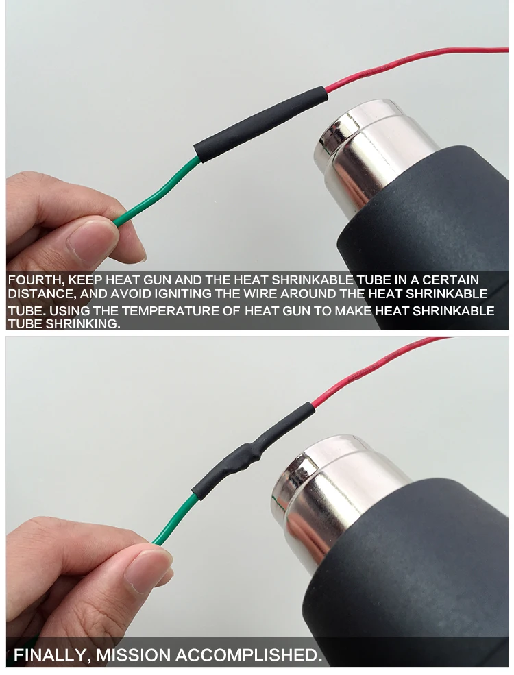 1 м/лот 80 мм 2:1 термоусадочная трубка обертывание термоусадочная трубка кабель втулка провода комплект