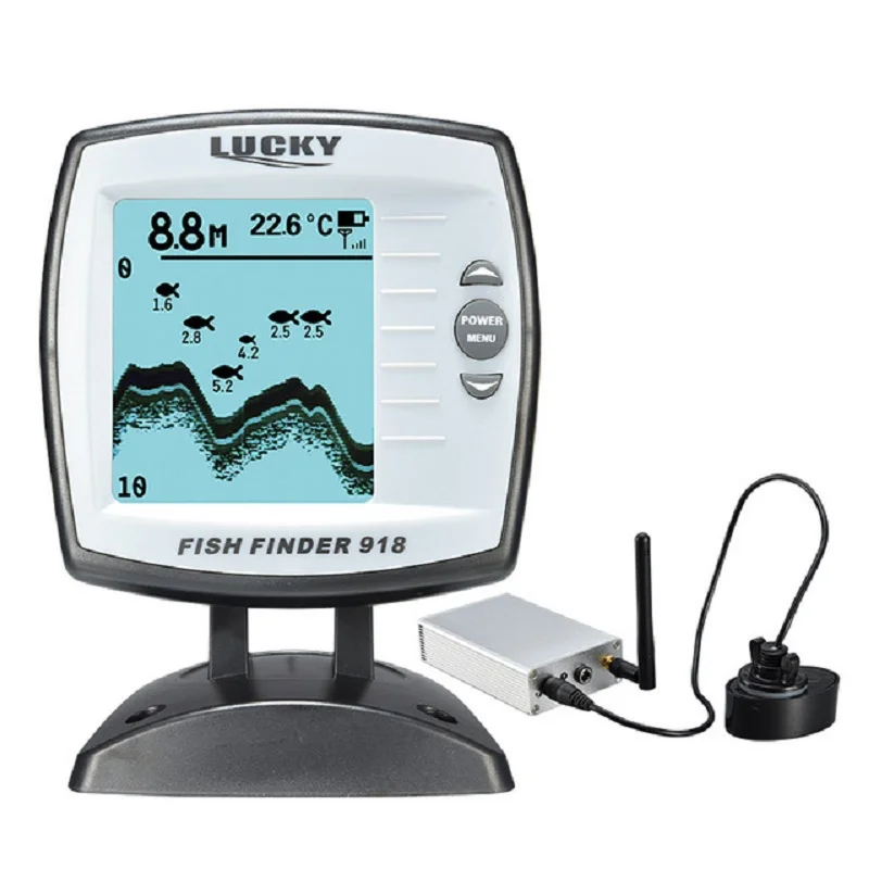 LUCKY FF918 WLS Boat Fish Finder 300m/980ft Wireless Operating Range