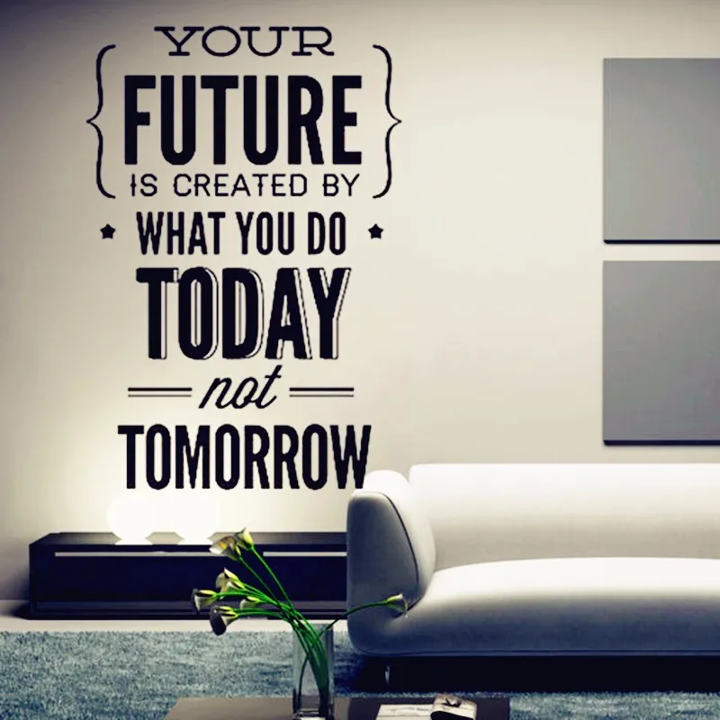 Kids room decoration stickers Inspirational Quotes Wall Stickers Office Wall Decor Home Decoration Work Hard To