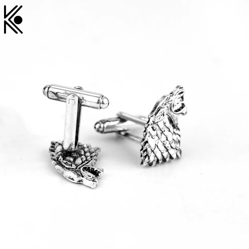 

Game of Thrones Stark Cufflinks,the Men Shirts CuffLinks ,the Wedding Party Luxury Men Cufflinks,the Vintage Movie Jewelry