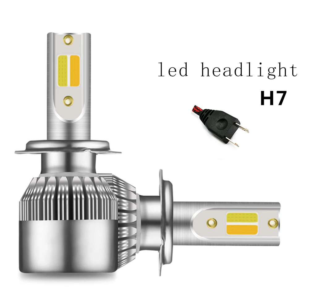 Aileo супер яркие Автомобильные фары лампы H1 led H3 H4 H7 H1 Led 3000 К 6000 двойной Цвет фары H8 H9 H11 9005 9006 HB3 HB4 880