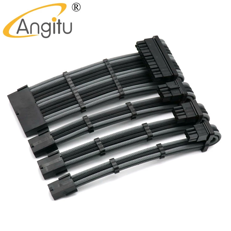 GPU 8Pin PCIe GPU 6Pin PCI-E Power Extension Cable Kit - CPU 8Pin Cable Length: 200mm, Color: Same As Image Occus ustom Make Computer 24Pin ATX