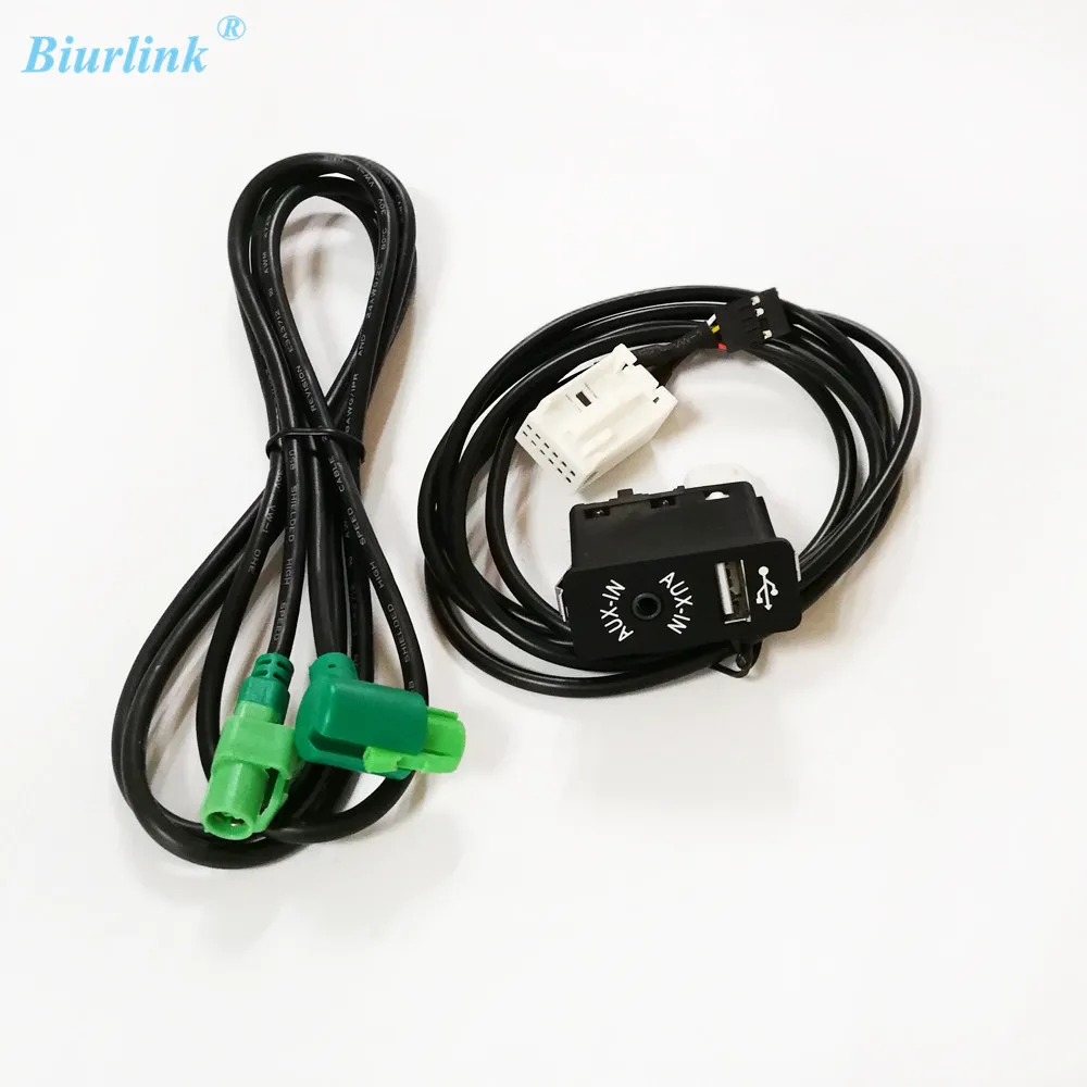 Оригинальный автомобильный CD кабель Biurlink AUX in USB для BMW E60 E61 E63 E64 E87 E90 E70 F25