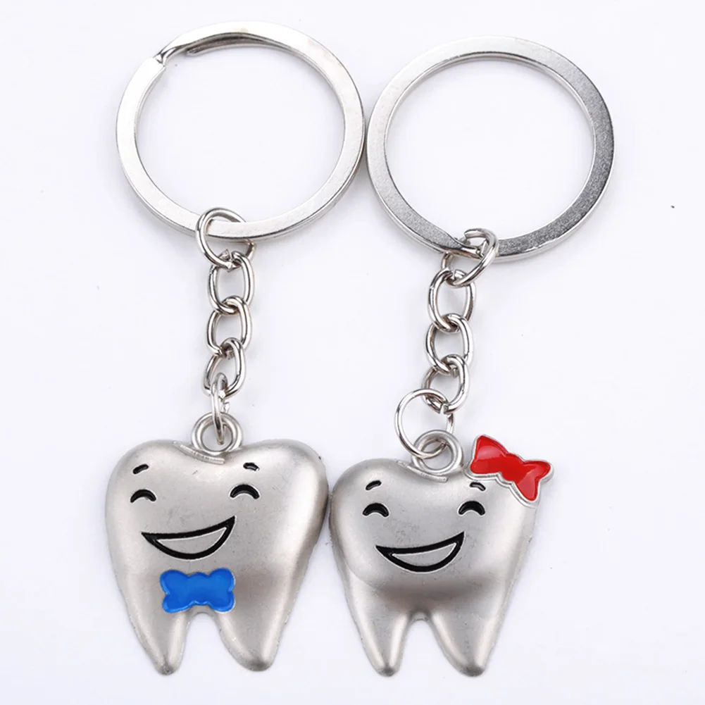 Sweet Tooth Shaped Lover Keychain Dentist Decoration Key Chains