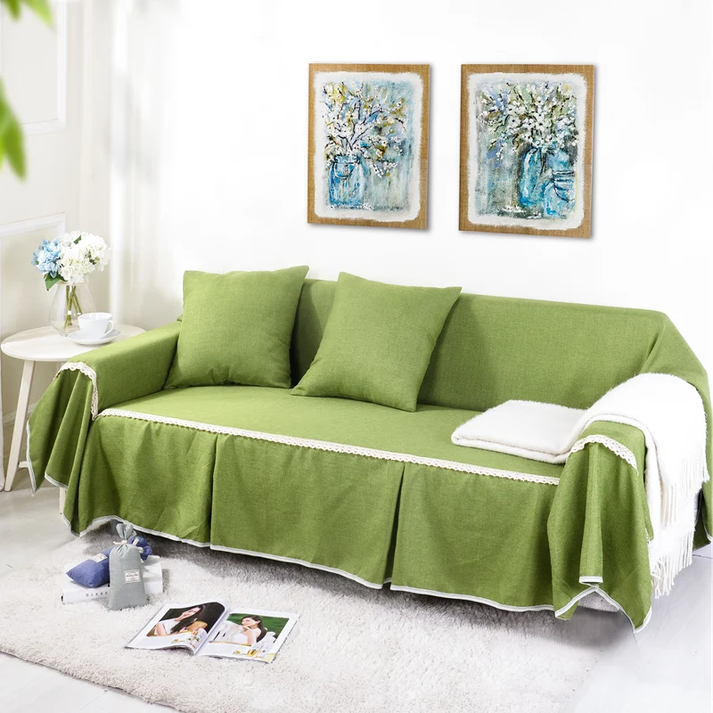 SunnyRain Solid Sofa Cover Sectional Sofa Covers l shaped