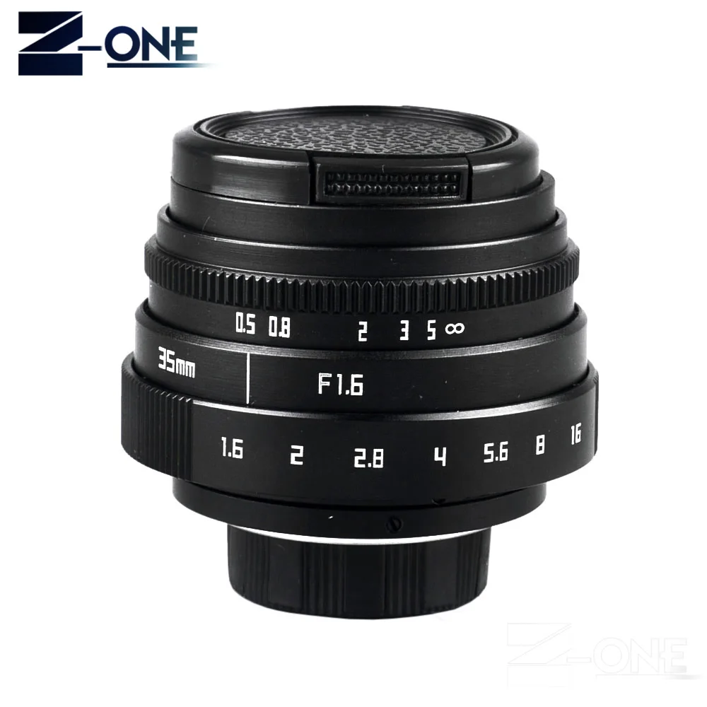 35 мм F1.6 CCTV объектив C крепление объектива камеры + бленда для Olympus Panasonic Micro 4/3 M4/3