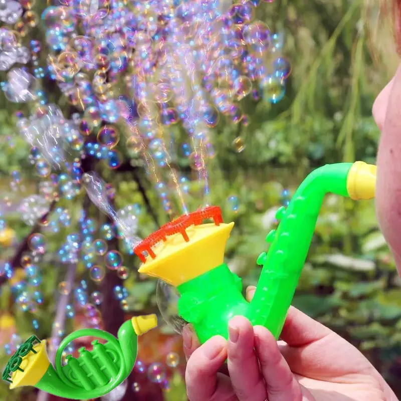 

4pcs Multi Music Soap Bubble Set Baby Toys Concentrate Stick No Liquild Sax Tuba Horn Kid Bubbles Bar Blowing Bubble Outdoor Toy