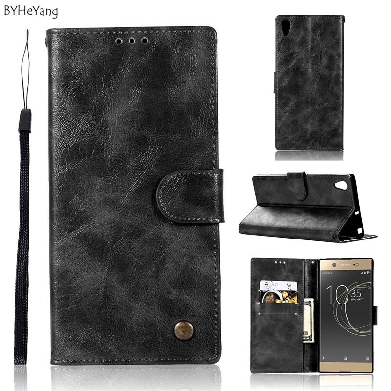 

BYHeYang For Sony Xperia XA1 Plus Case 5.5 Inch Luxury Wallet Leather Phone Case For Sony XA1 Plus XA1Plus Case Flip Back Cove