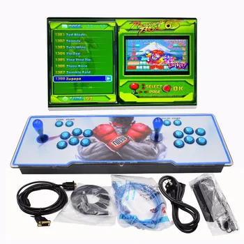 

Box 6S built in 1388 in 1 game arcade console machine with light buttons 1/2 players control machine arcade pandora box