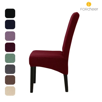 

Jaquard Chair Cover Spandex XL Large Elastic Stretch Seat Cover for Dining Room Banquet Party Hotel Wedding