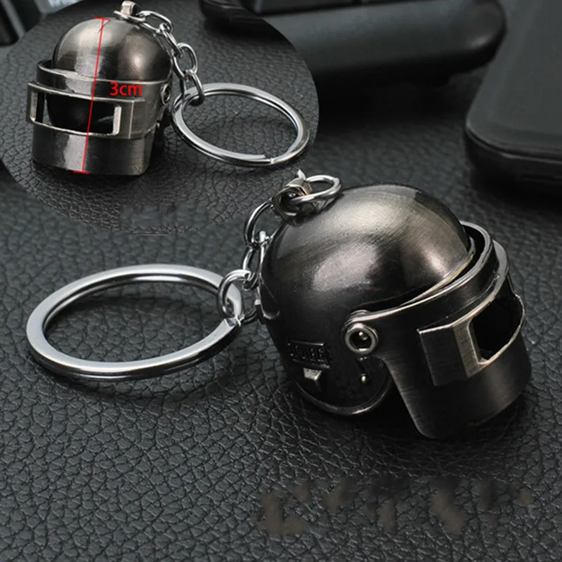 

PUBG Helmet Key Chain Figures Game Playerunknown's Battlegrounds Cosplay Costumes Special Forces Helmet Armor Model Keychains