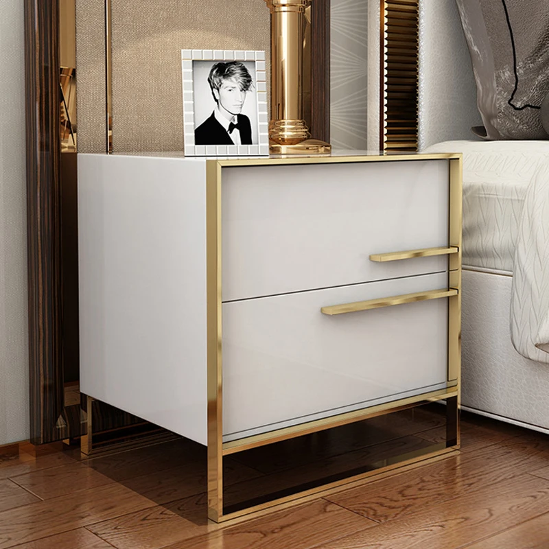 Белый черный Современный Железный литой золотой тумбочка журнальный столик прикроватная тумбочка мебель для дома тумбочка шкаф кровать комната