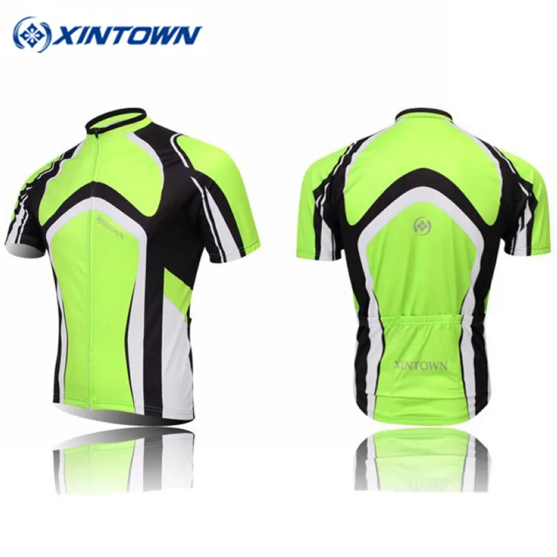 

2016 XINTOWN Men Team Cycling Jersey Green pro ropa ciclismo Bike Jersey Bicycle Clothing Jacket Top Bicycle Shirts Breathble