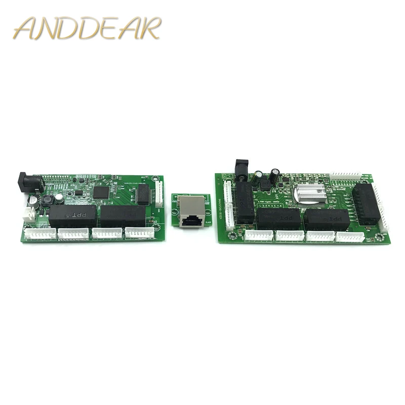 OEM PBC 8-портовый гигабитный Ethernet коммутатор с 8-контактным разъемом 10/100/1000 м