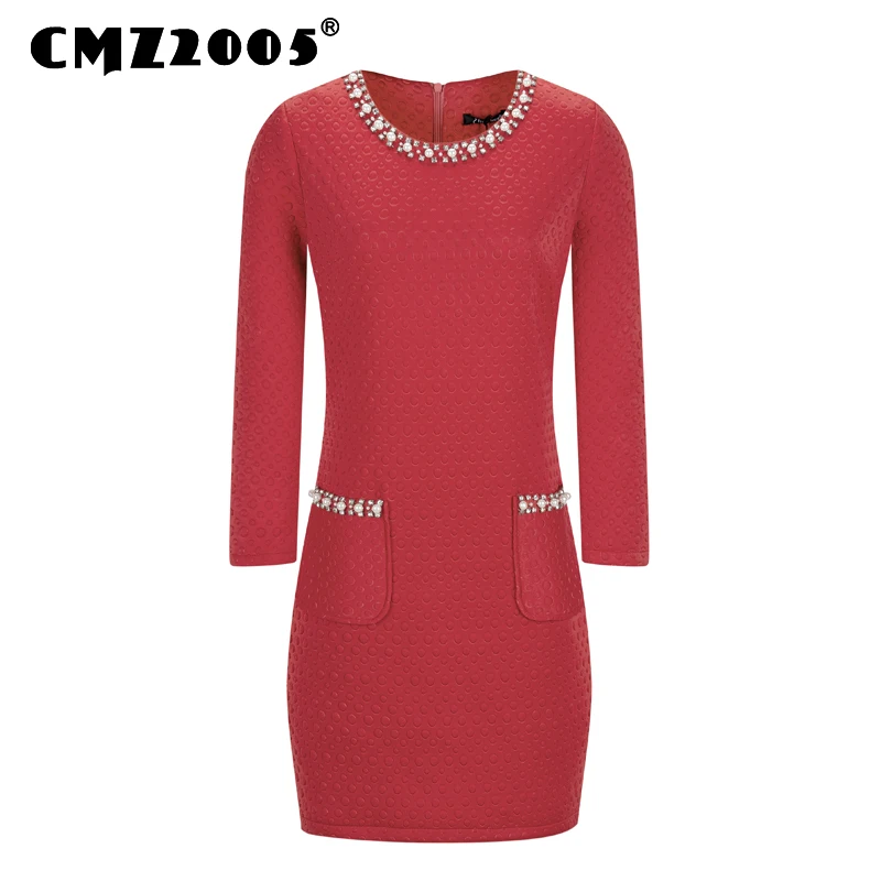 

Vestidos De Fiesta Apparel Beading Mini Fashion Autumn Dress Personality Dresses Full Straight Dot Rushed Freeshipping 69520-1