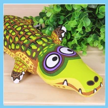 2016 Pet Products Fatcat Crocodile Bite Resistant Canvas Dog Toys Pet Talking Toys Molar Large Toy Cute for Medium big Large Dog