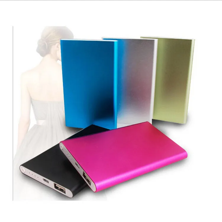 

Universal With 3in1 cable Super 6000mAh Polymer power bank Ultrathin portable charger battery bank for ios android phones