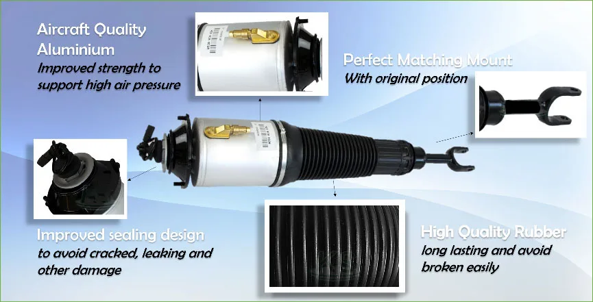 Airsusfat воздушный амортизатор для Audi A8 D3 4E 2002-2011 передний левый амортизатор 4E0616039 4E0616040 4E0616039AF 4E0616040AF