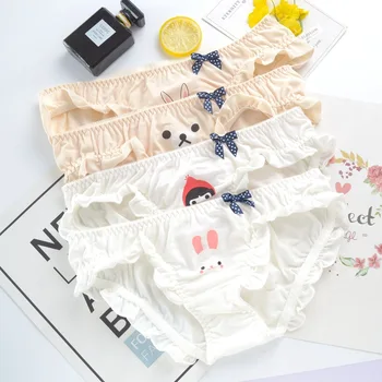 

new perizoma donna lovely girl of pet printing cotton low waist cotton students lovely sweet lady underwear onderbroeken vrouwen