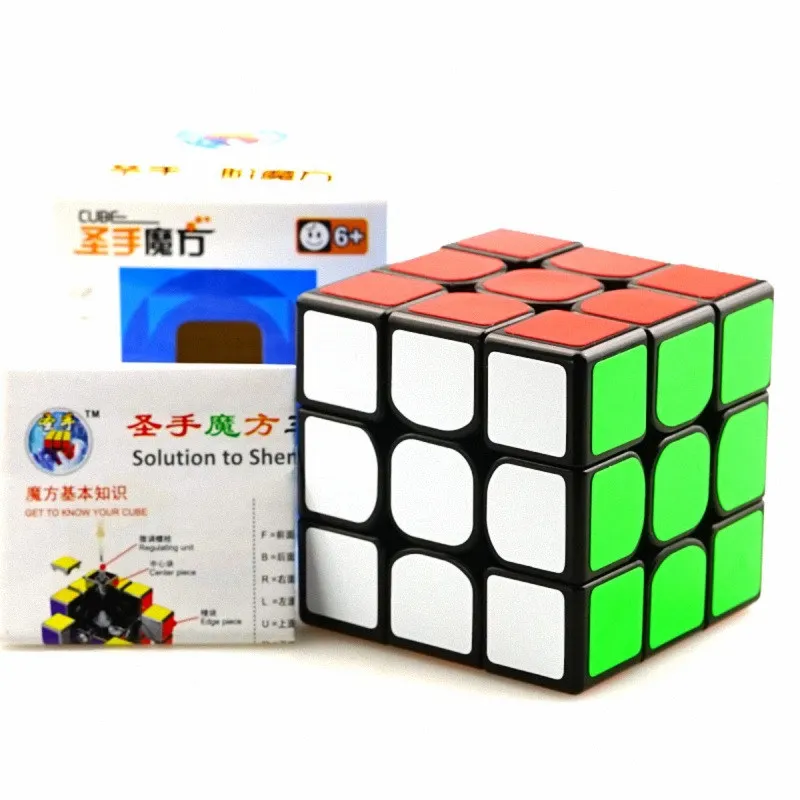 Последняя модель 3x3 профессиональный Скорость cube Shengshou 3x3 cube FangYuan черный/белый Скорость Cube Cubo мэджико развивающие игрушки