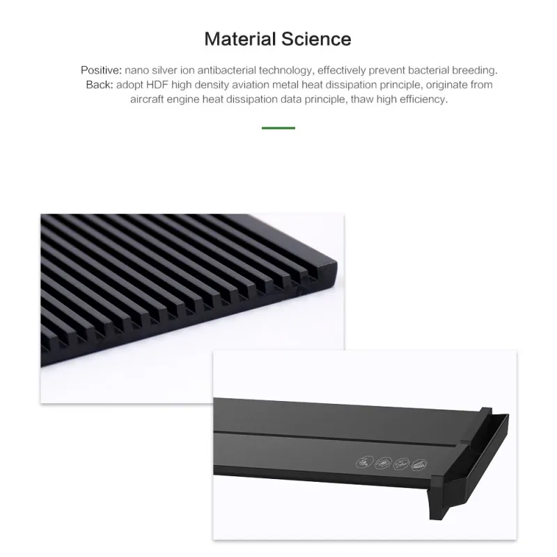 Fast Defrosting Tray Thaw Frozen Food Meat Fruit Quick Defrosting Plate Board Defrost Kitchen Gadget Tool Doard Fast Defrosting Tray Thaw Frozen Food Meat Fruit Quick Defrosting Plate Board Defrost Kitchen Gadget Tool Doard