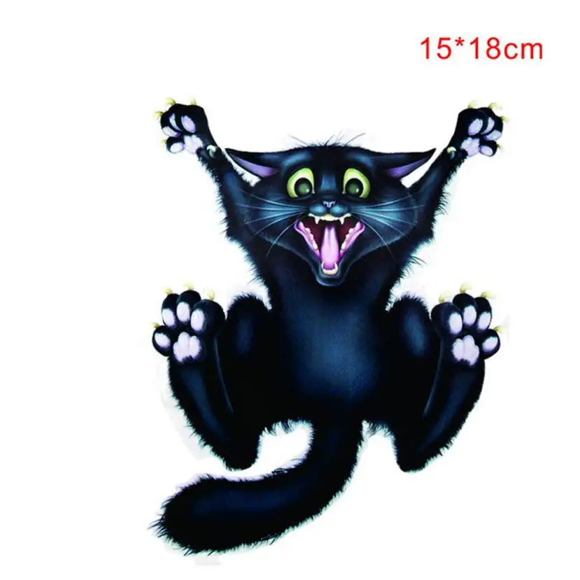 

Halloween Car Wall Home Black Cat Sticker Mural Decor Decal Removable Terror New