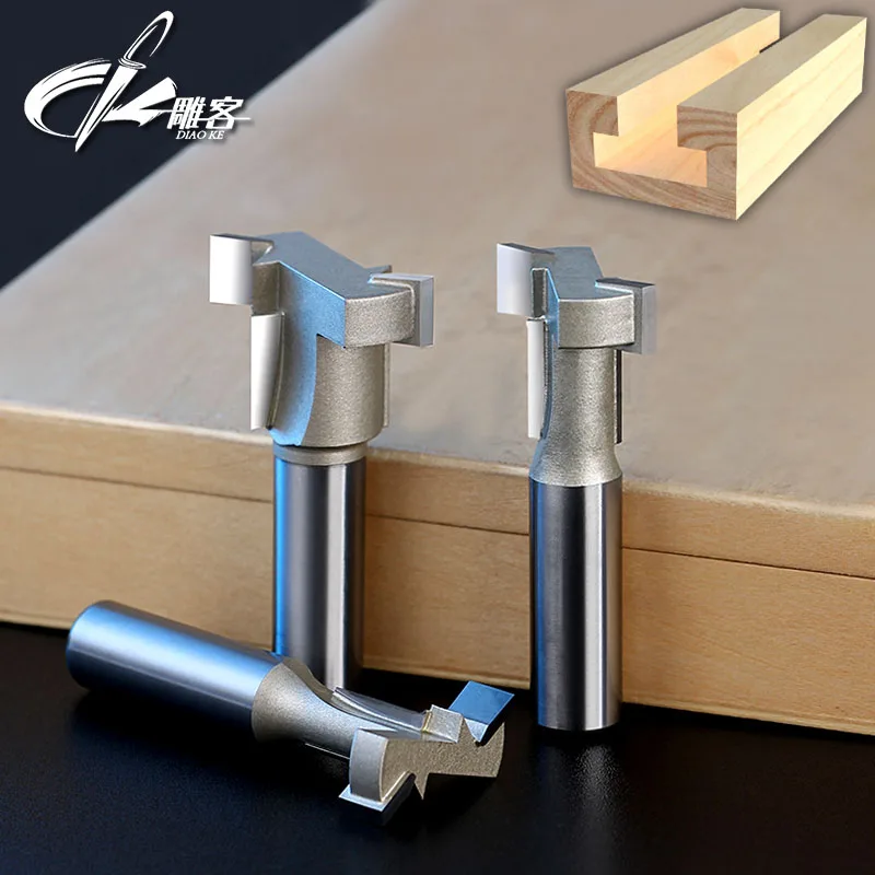 1PCS T Slot & T Track Slotting Router Bit 1/2'' Shank For Woodworking